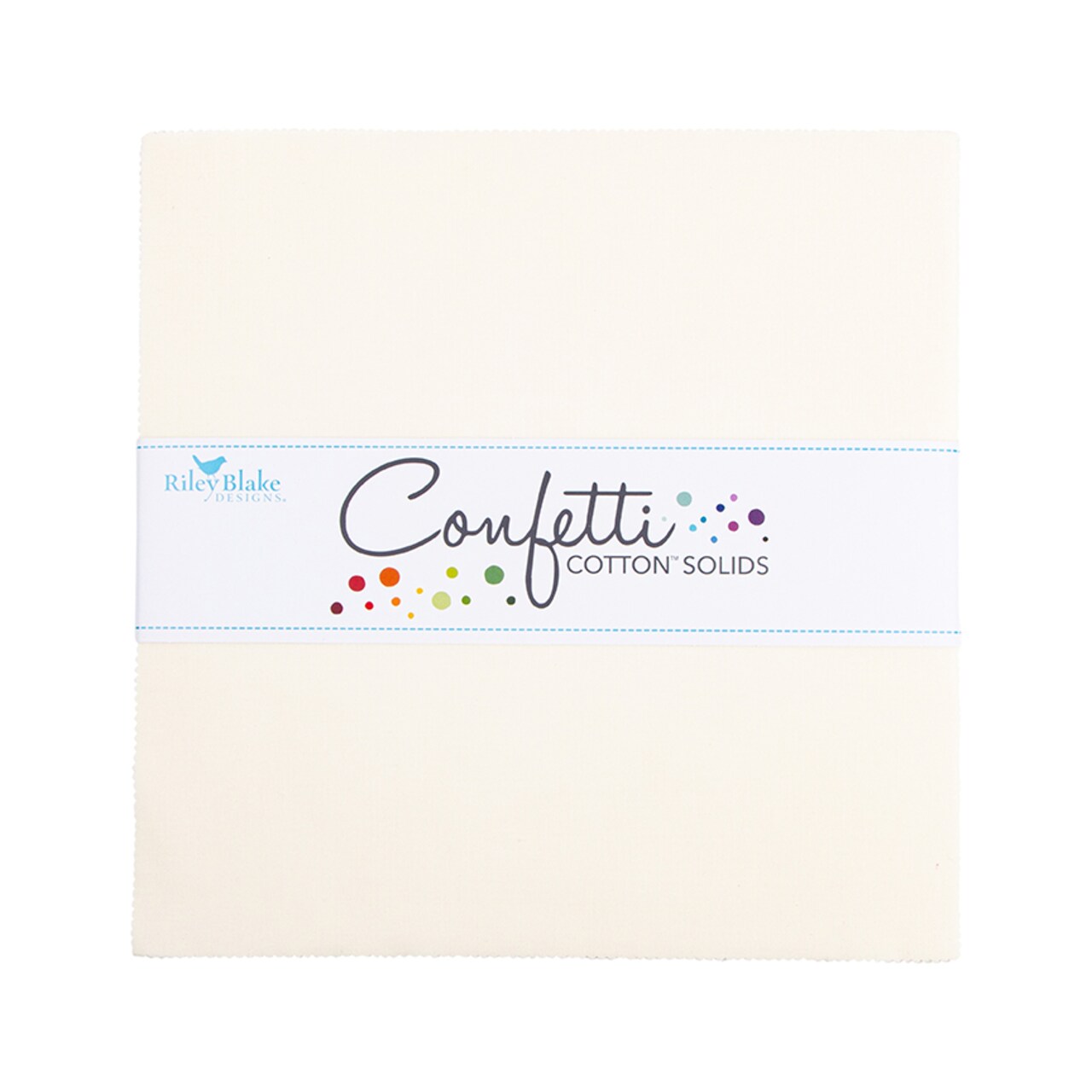 Confetti Cotton 10" Square Pack (Layer Cake / 10" Stacker) in Le Creme by Riley Blake (10-120-LECREME-42)